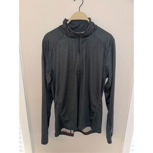 Rhone Large Grey 1/4 Quarter Zip Commuter Performance Pullover